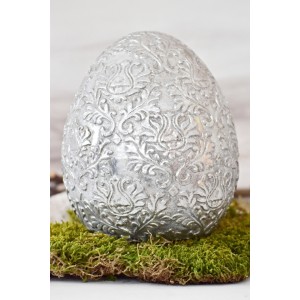Velikonoční vajíčko Ornament Silver S balení 4 ks