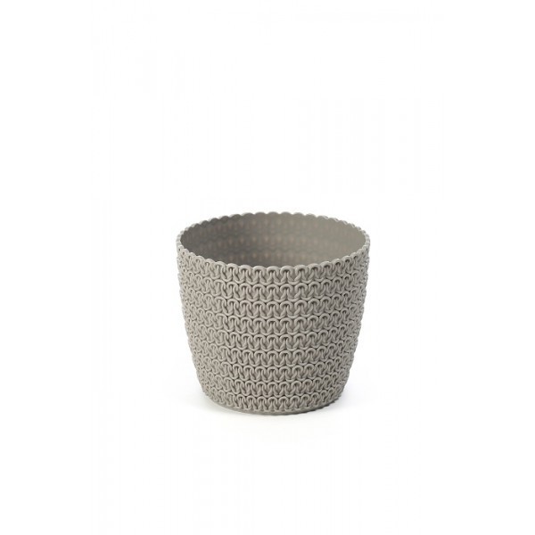 Plastový květináč Magnolia Jersey 360 mm, taupe