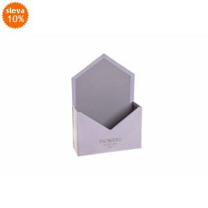 Flower box obálka balení 2 ks, fialová sametová