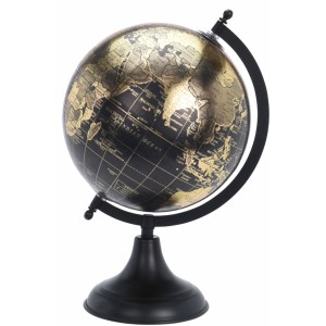 Otočný globus černý 33 cm