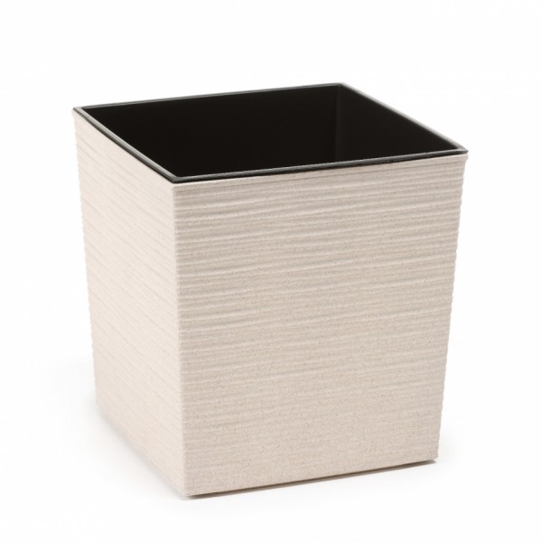 Plastový květináč Juka vroubek ECO 300x300 mm, bílý