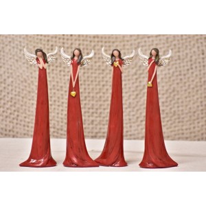 Anděl Zafrire červený 20 cm, mix druhů