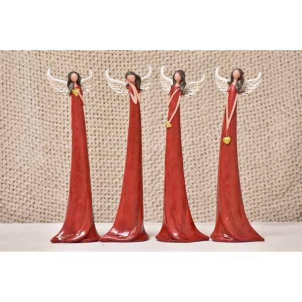 Anděl Zafrire červený 30 cm