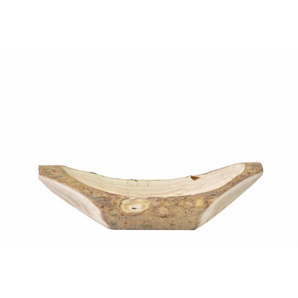 Dřevěný tác-lodička z Paulownie 41x11,5x12 cm