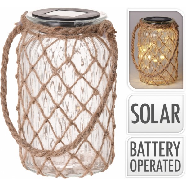 Solární LED lampa 18,5x11 cm