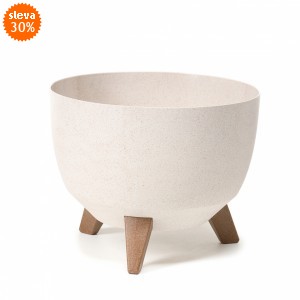 Plastová mísa Roma ECO 470 mm, bílo-béžová