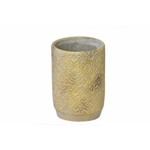 Květináč/váza Gold rustik 21x14,5 cm