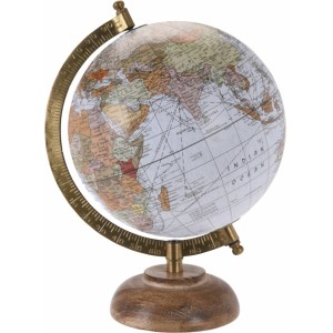 Otočný globus bílý 24 cm