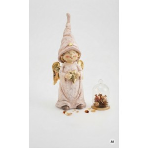 Vánoční andílek Frederick s velkou čepicí – 28 cm