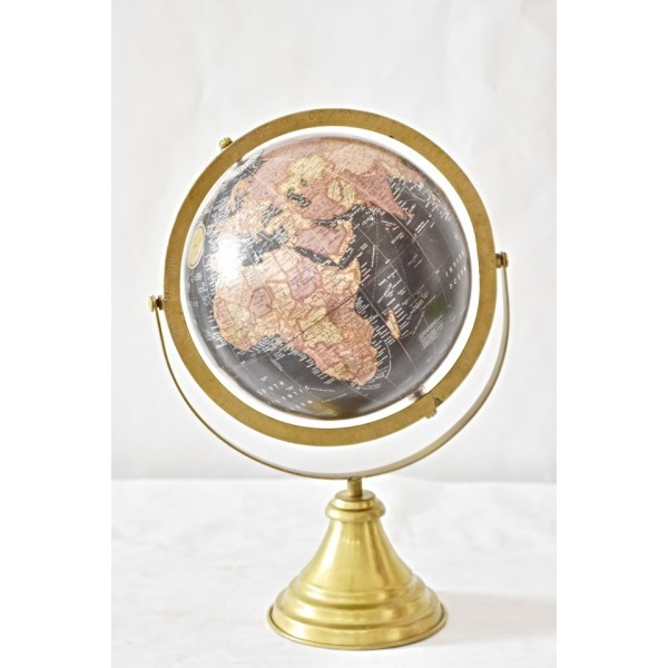 Otočný globus černý 38 cm, II. jakost