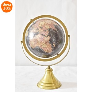 Otočný globus černý 38 cm, II. jakost