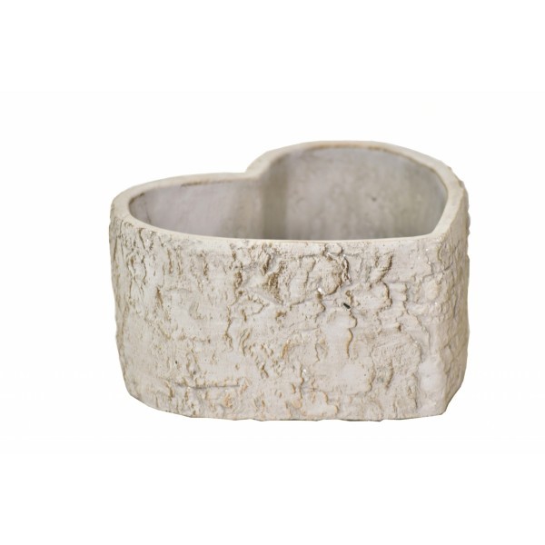 Cementové srdce Betula 9x16x16,5 cm