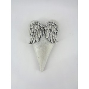 Smuteční dekorace - srdce s křídly balení 8 ks, 3x7x10,5 cm