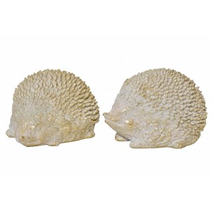 Dekorativní ježek z polyresinu balení 2 ks, 9x10,5x13,5 cm, mix druhů
