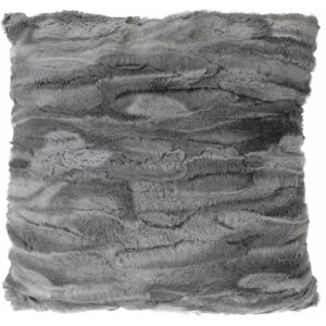 Chlupatý polštář šedý 45x45 cm