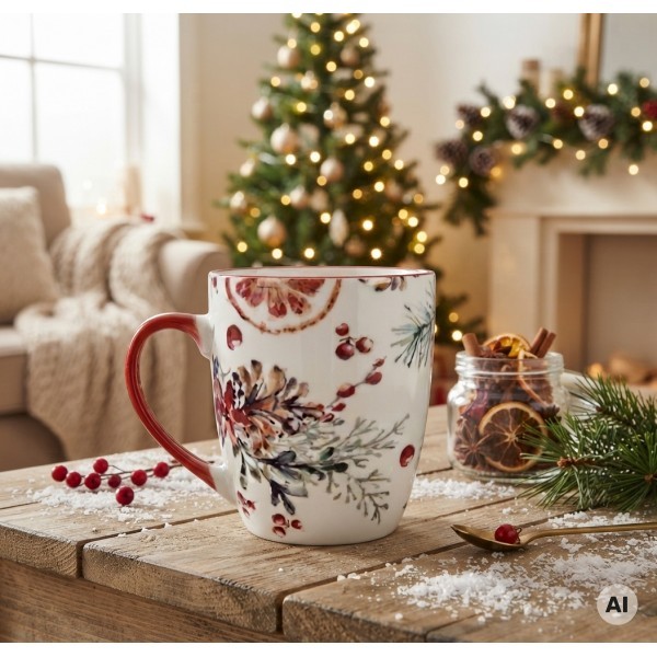 Porcelánový hrníček 350 ml - Kouzlo vánoc