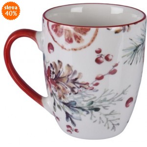 Porcelánový hrnek 350 ml, pomeranče