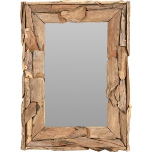 Teakové zrcadlo 72x51x6 cm