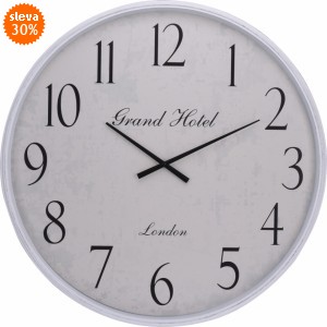 Nástěnné hodiny Grand Hotel 76 cm, bílé