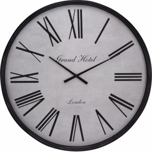 Nástěnné hodiny Grand Hotel 76 cm, černé