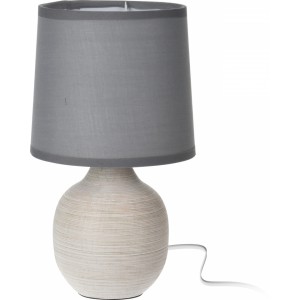 Stolní lampa šedá, 25x15x15 cm