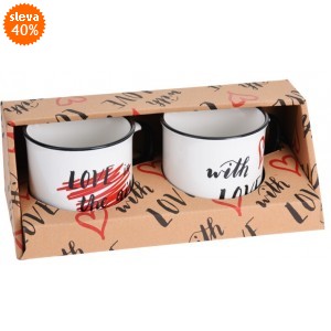 Sada 2 hrníčků LOVE 300 ml