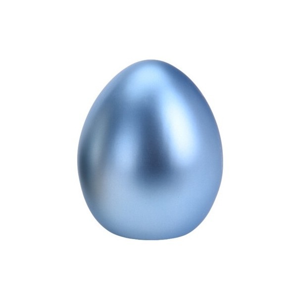 Keramické vajíčko metalické modré 11x8,6 cm