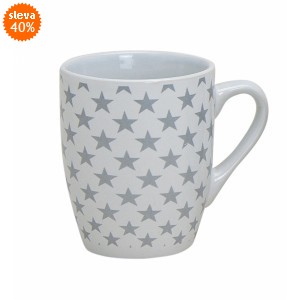 Hrnek šedé hvězdičky 250 ml