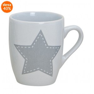 Hrnek šedá hvězda 250 ml