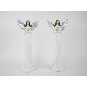 Anděl Aron silver 24,5 cm, mix druhů
