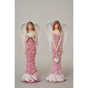 Anděl Lili Rosa starorůžový 10 cm, mix druhů