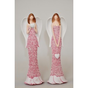 Anděl Lili Rosa starorůžový balení 2 ks, 25 cm, mix druhů