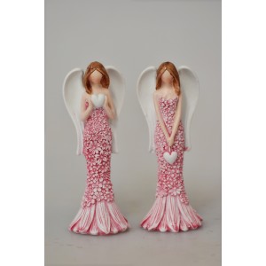 Anděl Lili Flo starorůžový 10 cm, mix druhů