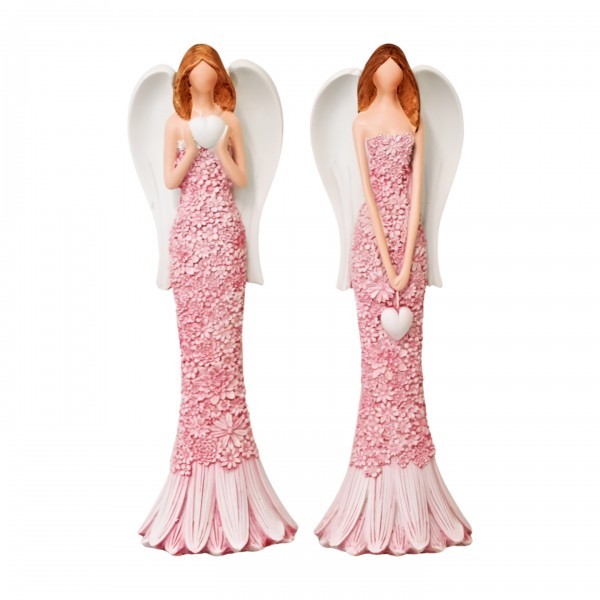 Anděl Lili Flo starorůžový 25 cm, mix druhů