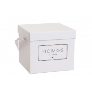 Flower box bílý 15x15x13 cm
