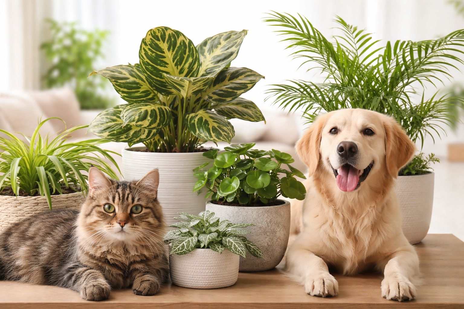 Jaké pokojové rostliny jsou bezpečné pro kočky a psy? Přehled netoxických rostlin do domácnosti
