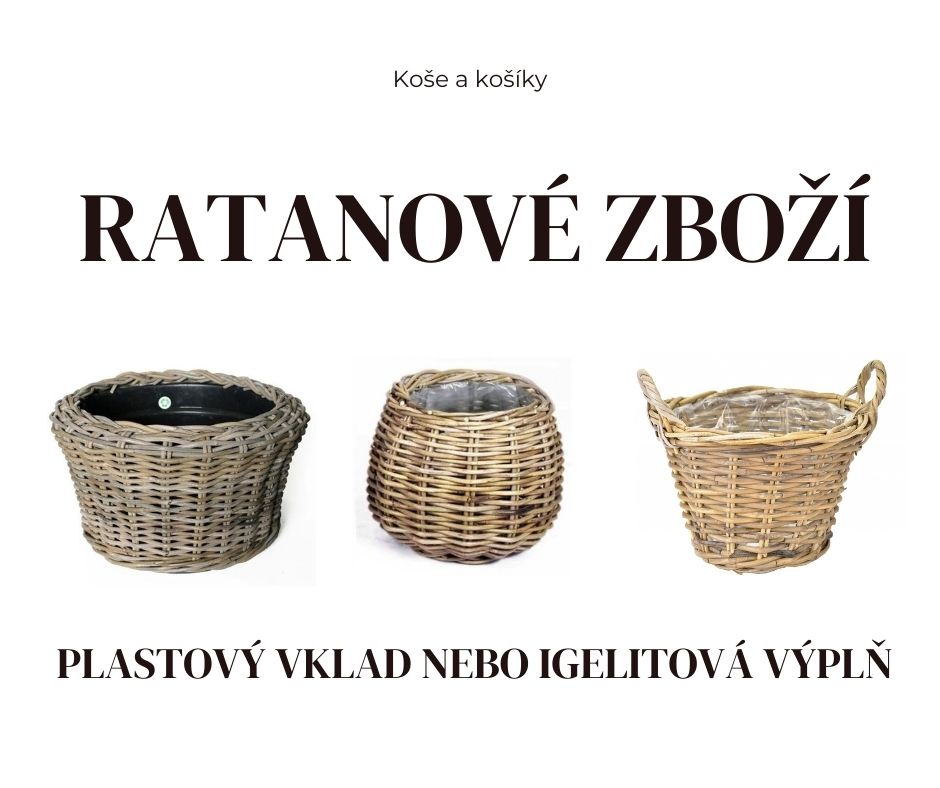 Ratanové koše a košíky