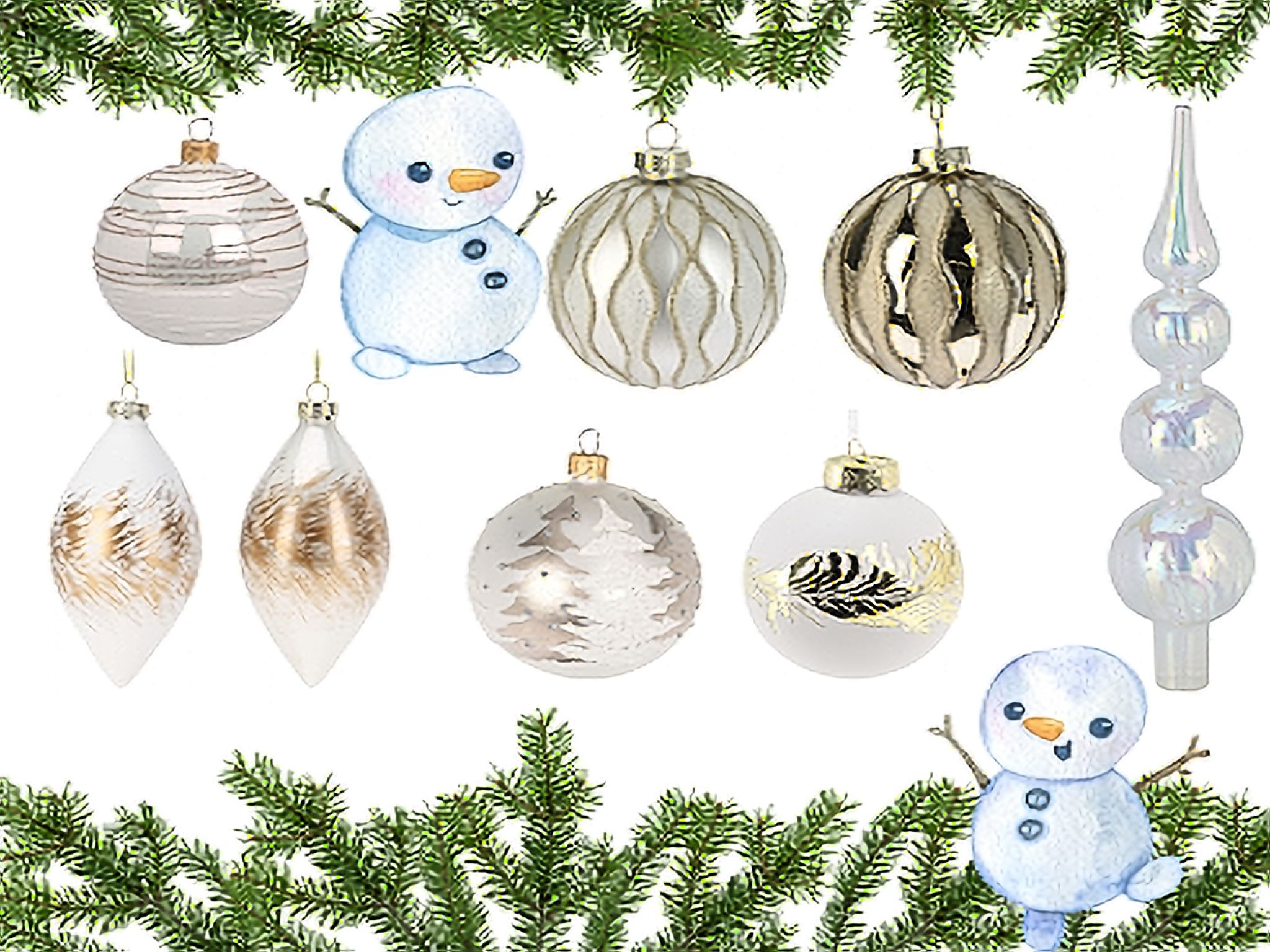 Nádherné skleněné baňky pro kouzelné Vánoce