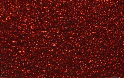 Skleněný tác 15 cm, červený mražený