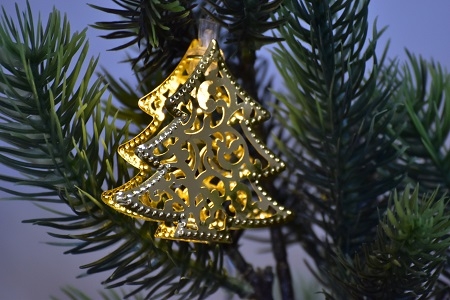 Vánoční osvětlení - stromeček 160 cm, zlatý