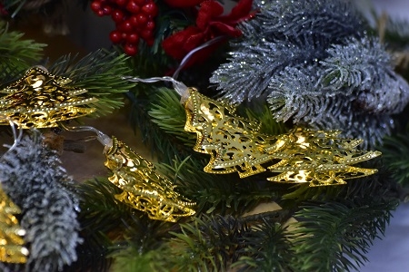 Vánoční osvětlení - stromeček 160 cm, zlatý