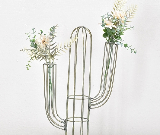 Kovová váza kaktus L