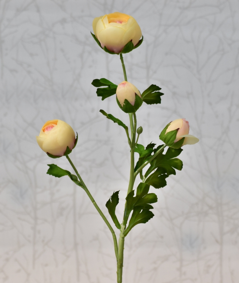 Umělá kamélie broskvová, 68 cm