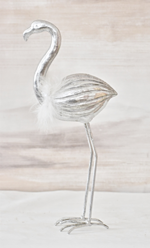 Plameňák Joe silver 18 cm