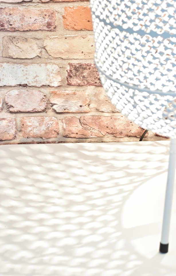 Zinková lampa Nova L, bílá