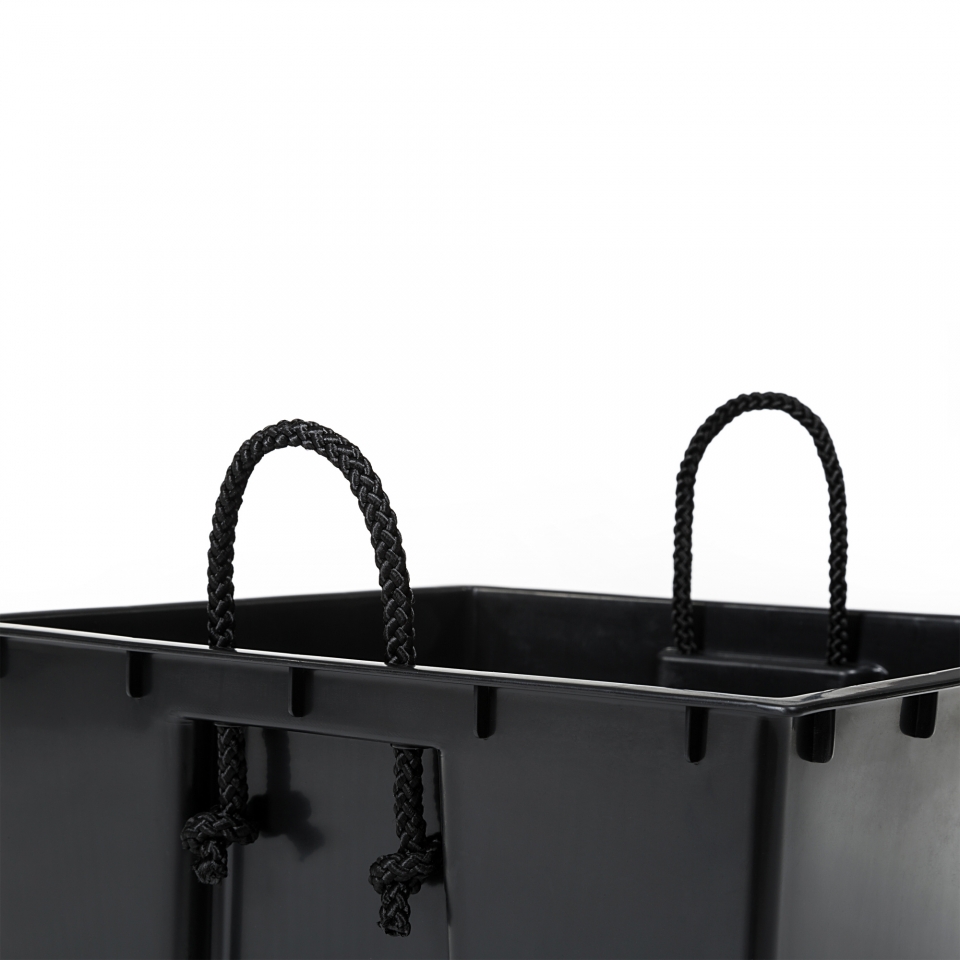 Plastový květináč Finezia vroubek 300x300 mm, krémový