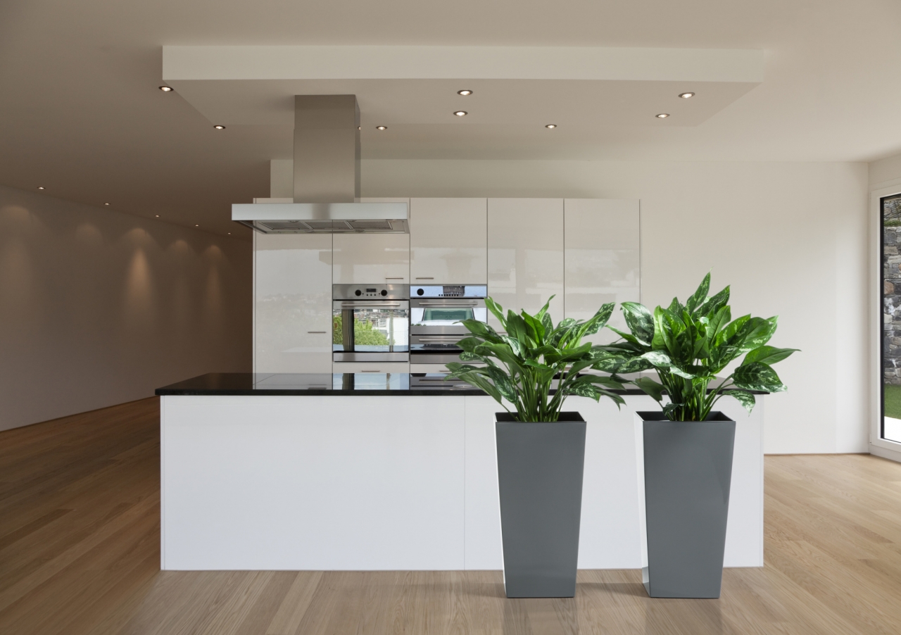 Plastový květináč Finezia 250x250 mm, antracit