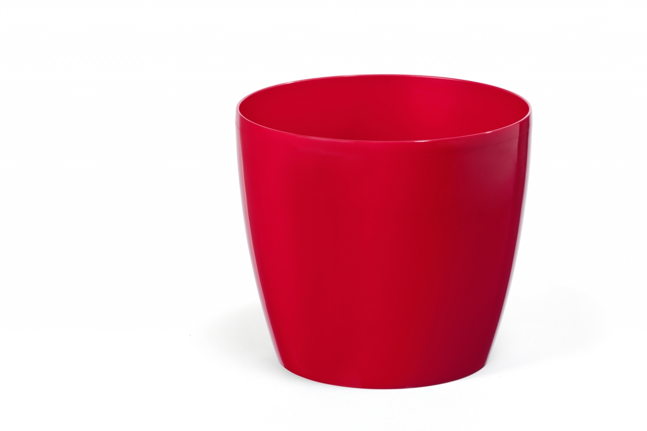 Plastový květináč Magnolia 155 mm, červený