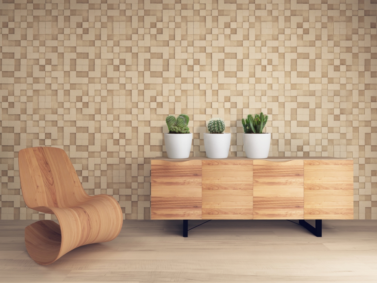 Plastový květináč Magnolia 300 mm, krémový