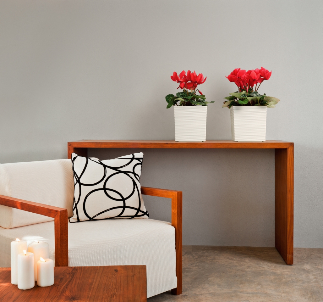 Plastový květináč Juka vroubek 250x250 mm, krémový